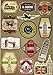 TamBee 2PCS Multi Countries Retro Vintage Landmark Monument Travel Airline Plane Patterns Stickers Luggage Suitcase Laptop Waterproof Stickers Children's Room Decor Labels A4#6 Olympics