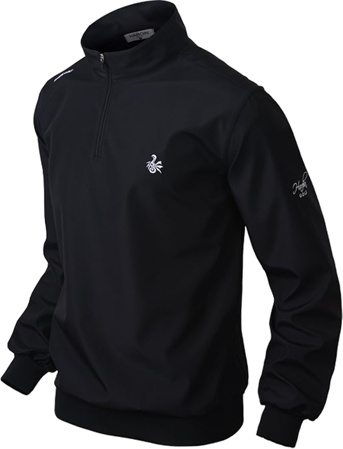 New Hardin Waterresistant Golf Windbreaker 3/1 Zip Pullover Shirt