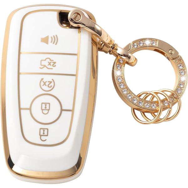 Key Fob Cover Compatible With Jeep Dodge Chrysler - Silver Black TPU Case For Grand Cherokee, RAM, Charger, 300