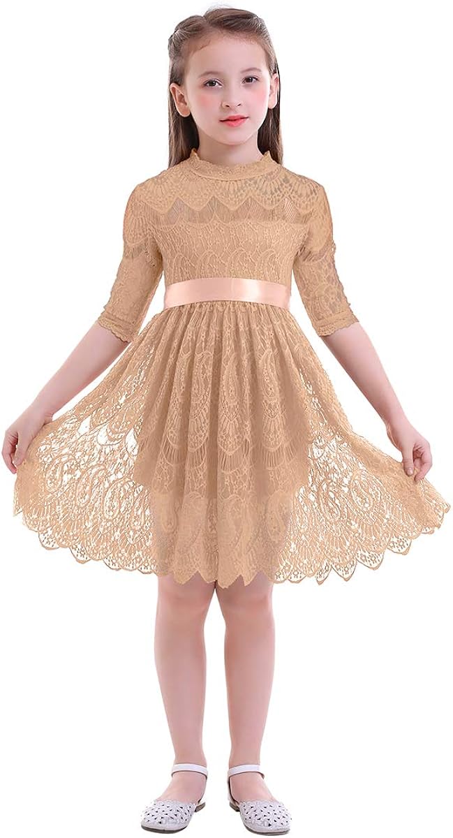 rustic lace toddler dress