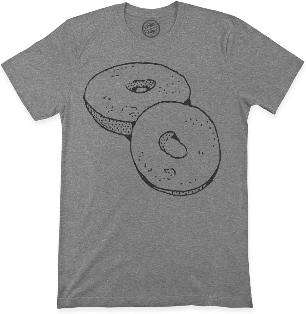 Graphic Premium T Shirts Bagel Vintage Look Food & Beverage
