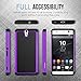 Sony Xperia C5 Ultra Case, MoKo [Shock Absorption] Slim Dual Layer Protective Case with Soft Silicone Bumper and Rigid PC Back Cover for Sony Xperia C5 Ultra 6.0 Inch (2015) - Purple