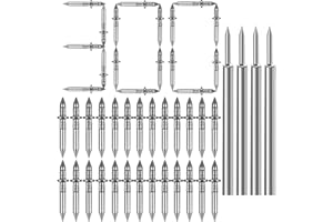 300pcs Double Head Skirting Thread Seamless Nail Invisible Screws with 4 Pecific Sleeve Tools Double Headed Nails for Seamles