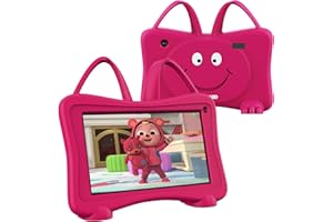 TRAYOO Kids Tablet 7 Toddler Tablet for Kids, Tablet for Toddlers Learning Tablet with WiFi, YouTube, Dual Camera, Touch Screen, Parental Control, Child Tablet for Boys Girls (Rose)
