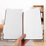 Lefute A5 Notebook PU Leather 200 Pages 80gsm Elastic Closure Pocket Pen Loop view 6