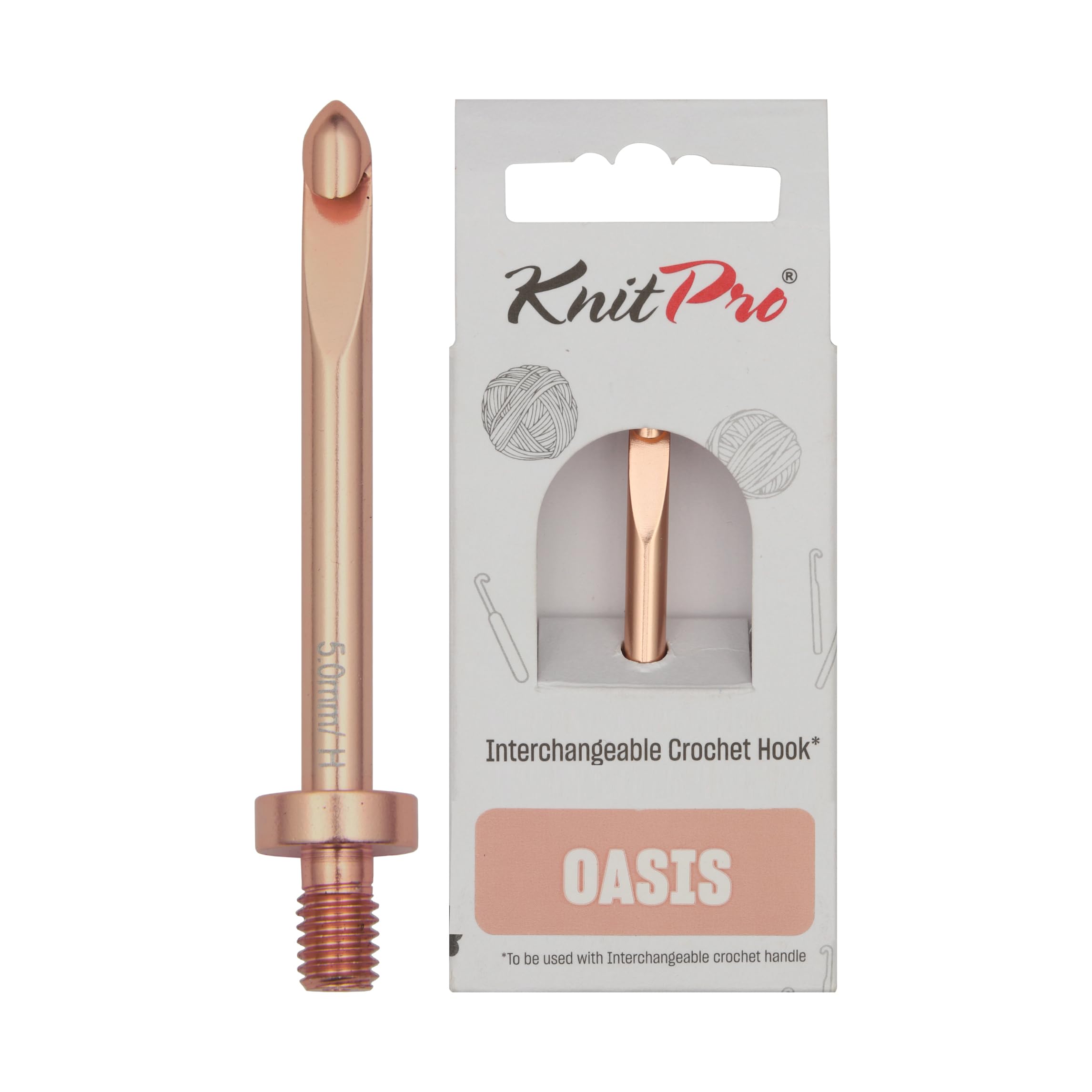 KnitPro Oasis Inter. crochet hook tips 10.00mm - 1pc