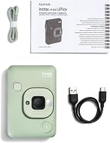 INSTAX Mini LiPlay Hybrid Instant Camera Matcha Green 2.7in LCD view 2