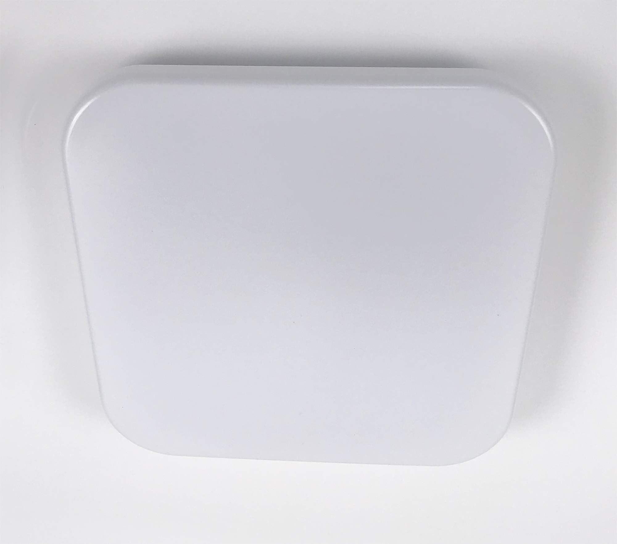 CORAMDEO 12 Inch Square LED Cloud Ceiling Light for hallways, bedrooms, Entry and Kitchen, Built in LED Gives 125W of Light with 22.5W of Power, Dimmable, White Finish with Acrylic Cloud Lens