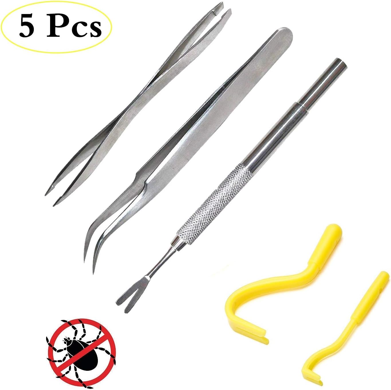 Zeckenzange, Zeckenzange Hund Profi Zeckenpinzette für Hund, Katze