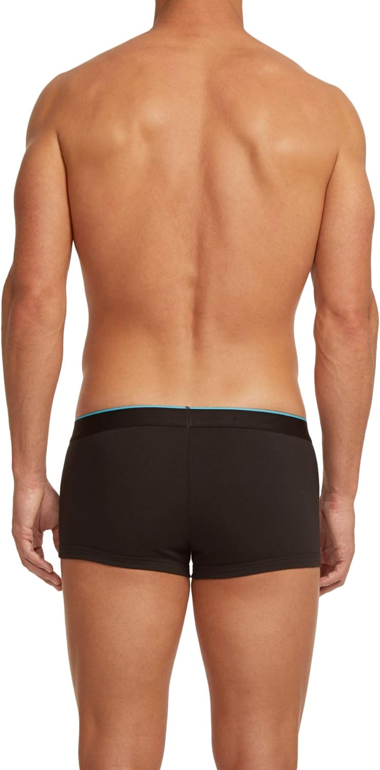 Papi Men's Stylish Brazilian Solid and Print Trunks (3-Pack of Men's Underwear): Clothing