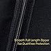 MaidMAX Garment Bags, Set of 2 Breathable Suits Dresses Covers with Clear Plastic Label Holders and Long Zipper for Coats Closet Storage Travel, Black, 54 Inches