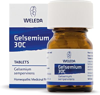 Weleda Gelsemium 30C Tablets 125 Pack Homeopathic (Gelsemium sempervirens 30C)