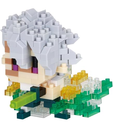 Nanoblock Demon Slayer – Tanjiro Kamado (respiration Solaire) – Kit De Construction En Mini-briques – Dès 12 Ans