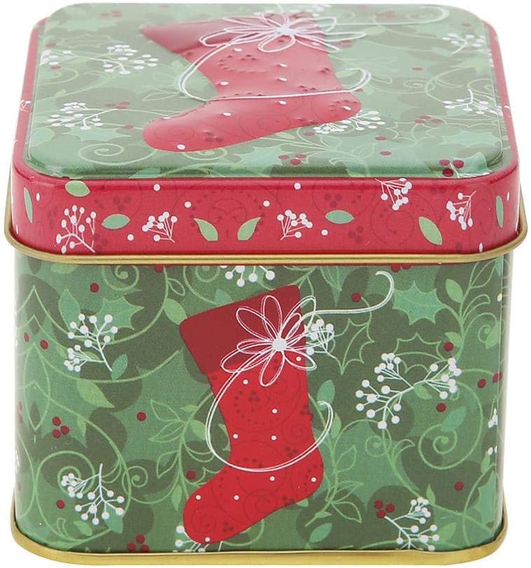 Seawang Christmas Tins, Cute Mini Package Tin Box Candy Cookies Case
