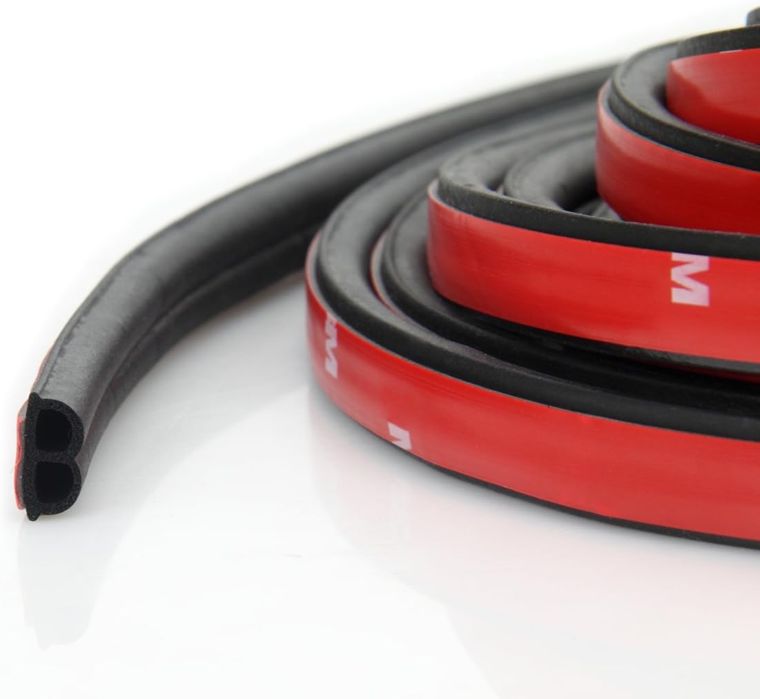 Car Weather Stripping Car Truck Motor Door Rubber Seal Strip Decorate Weatherstrip for Car Window Door Sunroofs Engine Cover(B Shape 16ft | 5m |)