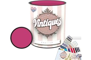 Vintiques Chalk & Mineral Paint plus color card, Matte Finish- Easy Application for DIY Projects - Furniture, Wood, Metal, Home Decor and More, Cherish, 32oz