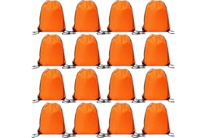 CODOBON Bulk Drawstring Bags, Polyester Draw String Bags, Gym Sports Cinch Bag Drawstring Backpack for Women Men