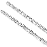M8 x 250mm Fully Threaded Rod, M8-1.25 Thread Pitch, 2 Pack | 304 Stainless Steel Long Threaded Screw, Right Hand Threads for Furniture Assembly Machinery Assembly and Equipment Fastening