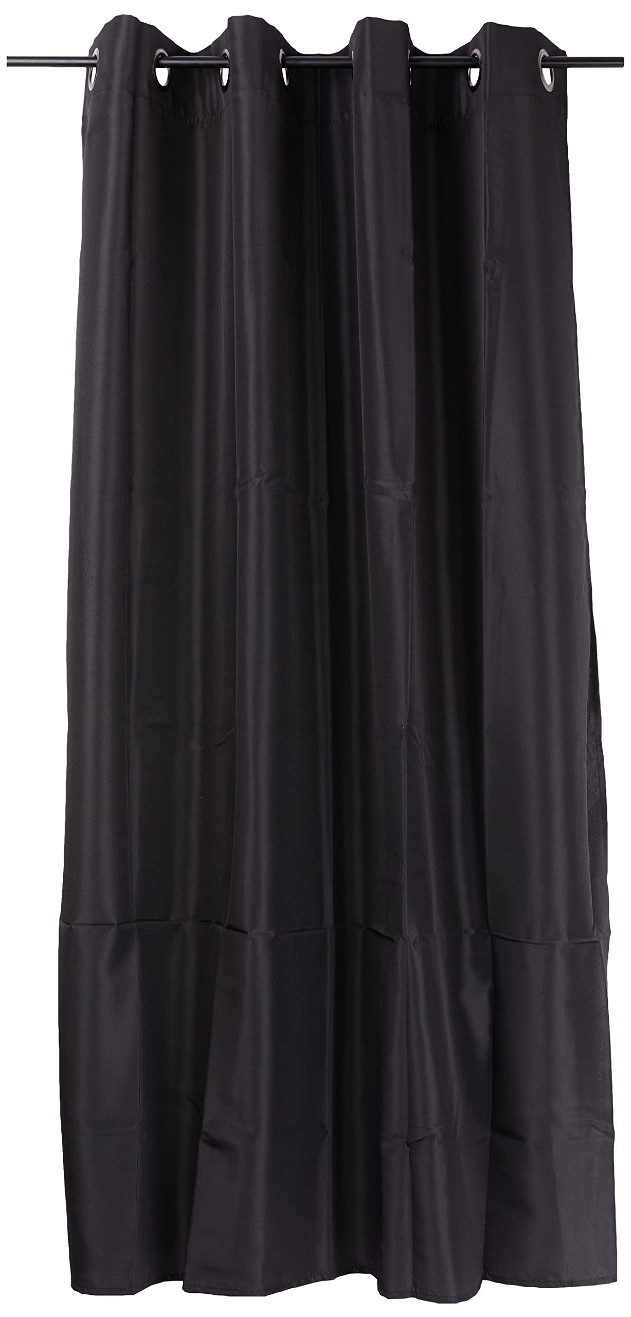 Douceur d'Intérieur 1609131 Curtains, Polyester, Black, 140 x 180 cm