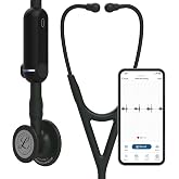 3M Littmann CORE Digital Stethoscope, Our Most Advanced Stethoscope Yet, Up To 40x Amplification, Active Noise Cancellation, In-App Sound Wave Visualization, Black-Finish Chestpiece, 8480