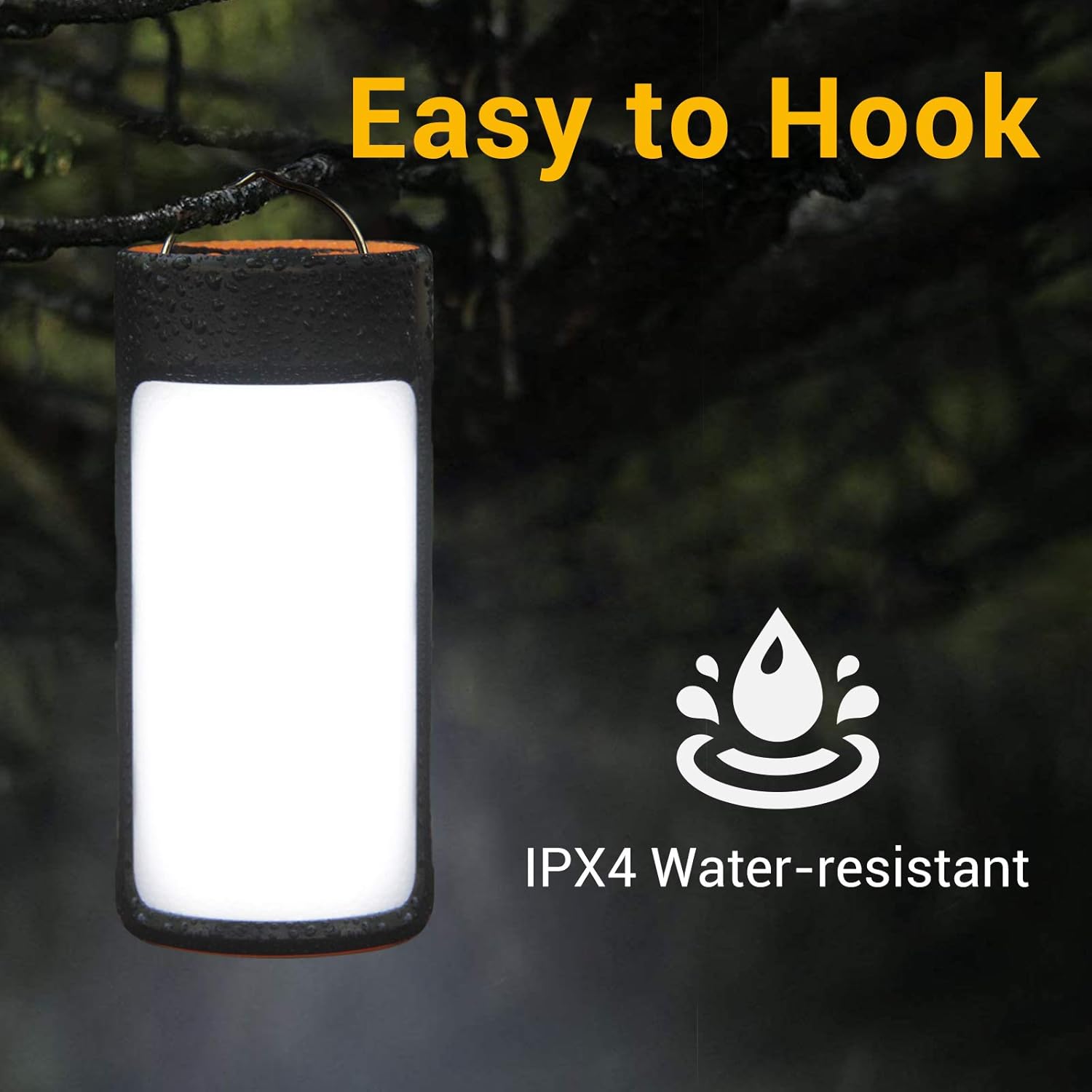 LED Camping Lantern, CT CAPETRONIX Rechargeable Camping Lights with 400LM 5 Light Modes Water-Resistant, 2 Pack Portable Tent Lights for Camping Power Outage Fishing Hiking Emergency Hurricane Home: Home Improvement