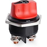 Battery Disconnect Switch 12-32V DC 300A Cont 450A, Car Battery Kill Switch | Heavy-Duty Power Cutoff Switches with Leakage Protection Master Kill Switch for RV, Marine, Truck &amp; ATV