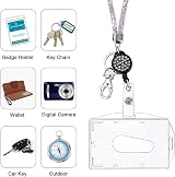 Vicloon Victorini Crystal Transparent Card Holder with Lanyard Set view 5