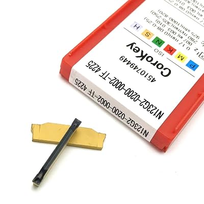 FINCOS N123G2 0200 0002 TF4225 grooving carbide inserts N123G2 lathe cutter turning tool Parting and grooving tool