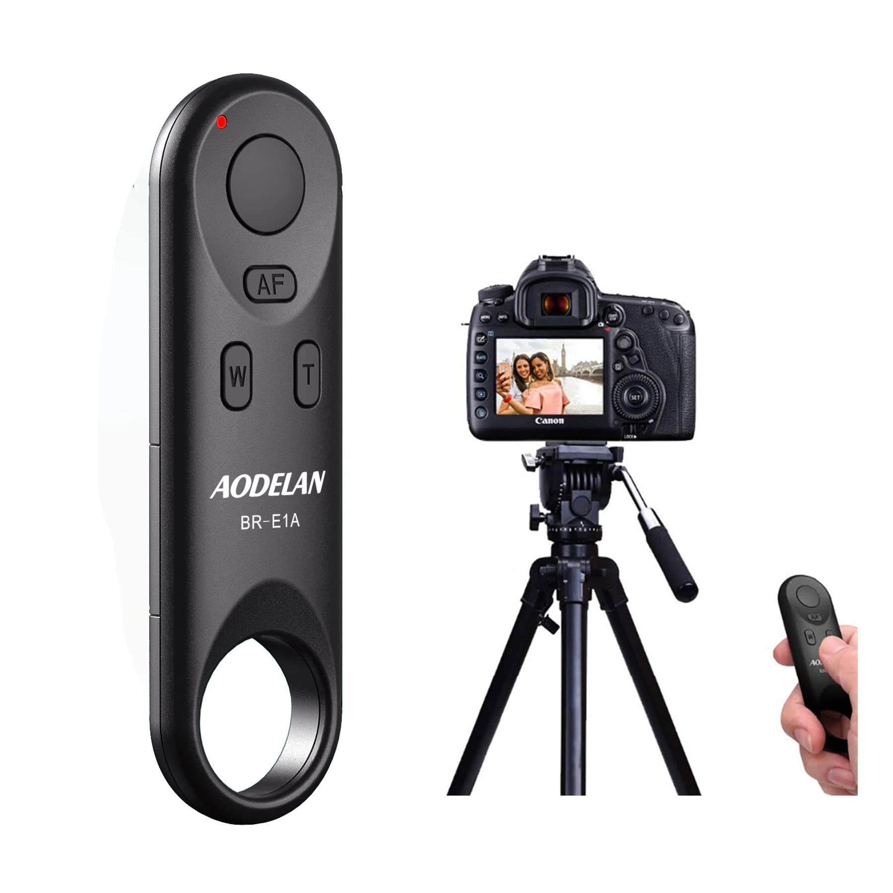 AODELAN Remote Control for Canon M50,EOS RP,90D,200D,SL2,250D,77D,M6 Mark II,EOS R,6D Mark II,800D,T7i,SL3(EOS 250D),PowerShot G7 X Mark III,Replace Canon BR-E1 Wireless Shutter Release