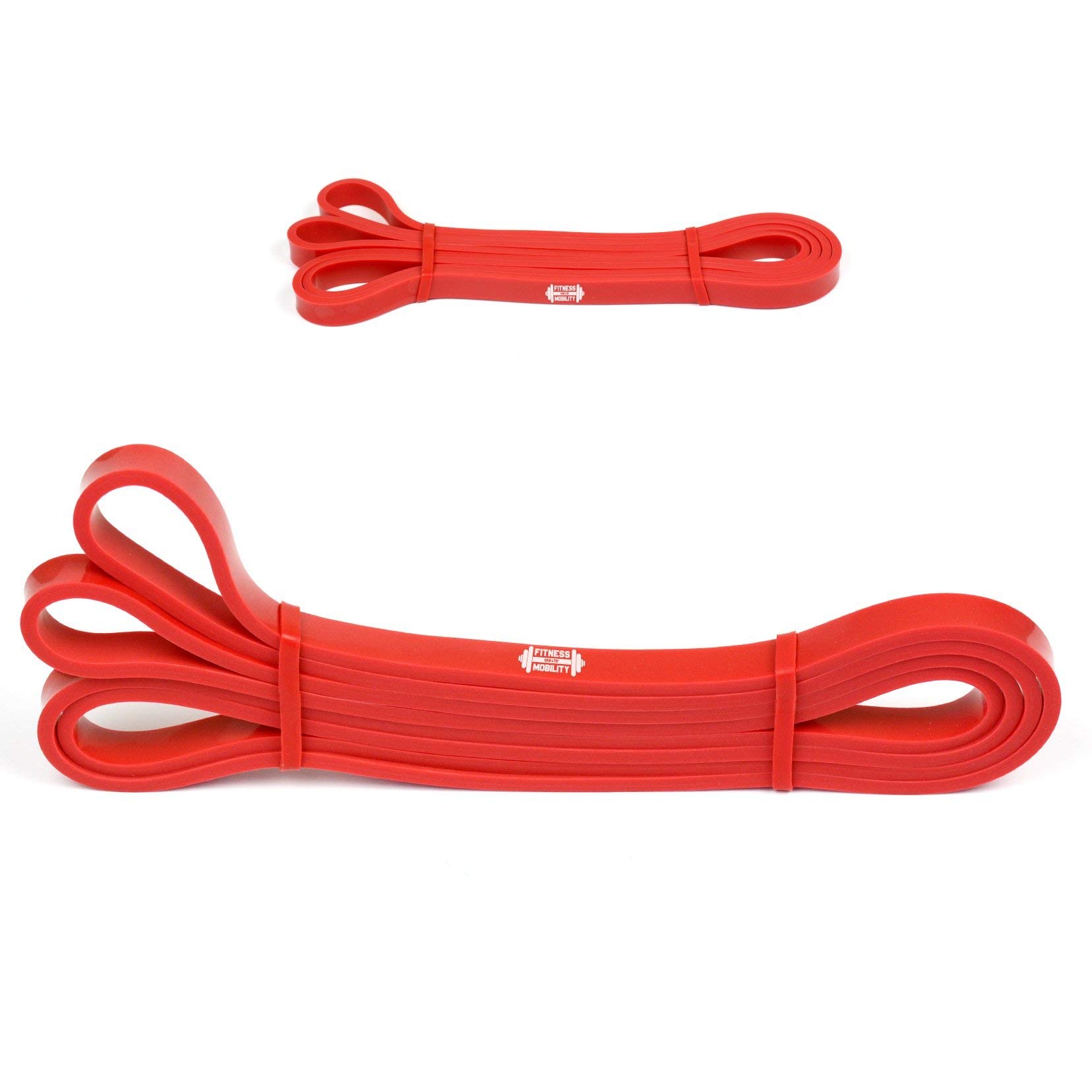 CKB Fitness Resistance Band, 1.3 cm, 12-30lb, Red - Ideal for Powerlifting, Gymnastics, Calisthenics, Mobility Training