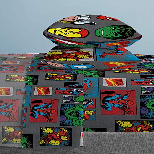Jay Franco Marvel Avengers Superheroes Full Sheet Set 4 Piece Set