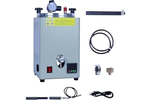 YIEPET 110V Square Manual Pumping Press urized waxing Machine, 0℃-110℃ Adjustable Temperature waxing Machine, Melting Wax Making Wax Jewelry Casting Machine.