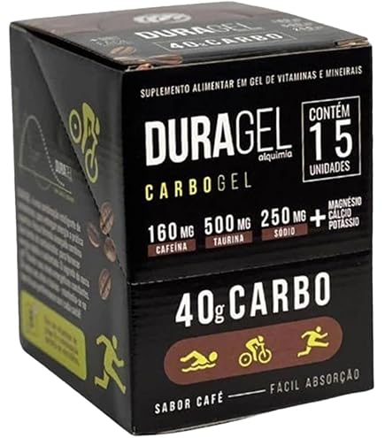 Gel Carboidrato Duragel Alquimia da Saude Sabor Limão 15 Sachês