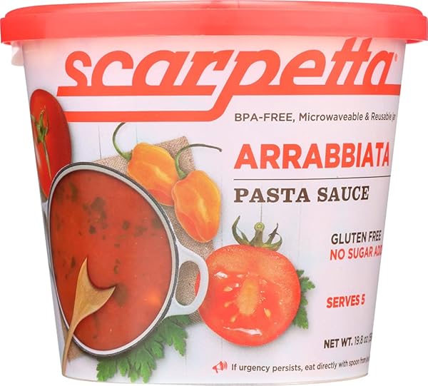 SCARPETTA ARRABBIATA SAUCE, 19.8-OUNCE JAR (PACK OF 4)