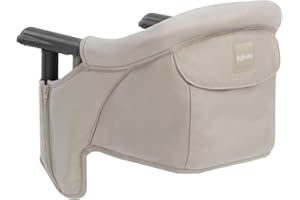 Inglesina Fast Table Chair, Cream - Portable Baby High Chair - for Babies & Toddlers 6-36 Months - Collapsible Design - Fits Tables 0.8'' to 3.5'' Thick - Compact & Easy to Use - Travel Bag Included