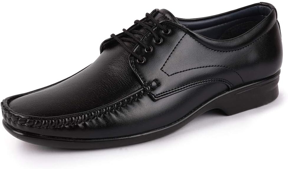 Buy Lakhani Men's Black Lace Up Formal Shoes PE8602 BLACK45 at Amazon.in