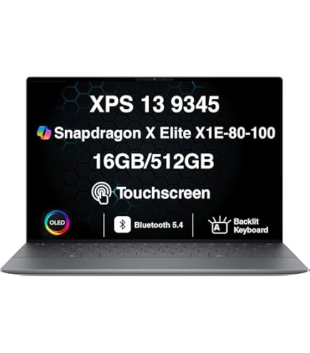 Amazon.com: Dell XPS 13-9345 Laptop Snapdragon X Elite, X1E-80-100