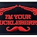 I'm Your Huckleberry Patch Embroidered Tactical Applique Army Morale Hook & Loop Emblem, Red