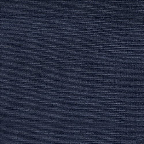 Home Queen Solid Rod Pocket Room Darkening Curtain Valance Window Treatment for Living Room, Short Straight Drape Valance, 2 Pieces, 37 X 18 Inch, Navy