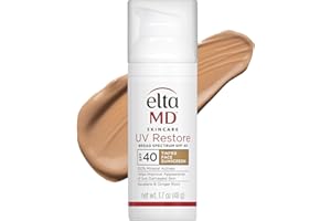 EltaMD UV Restore,Face Sunscreen, SPF 40, Mineral Sunscreen for Sun Damaged Skin Repair, Anti-Aging Zinc Oxide Sunscreen Formula