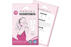 VOCH GALA Double Sided Tape for Clothes and Fashion – Stick & Easy Peel – Per-Cut Body Tape & Clothing Tape, Hypoallergenic S