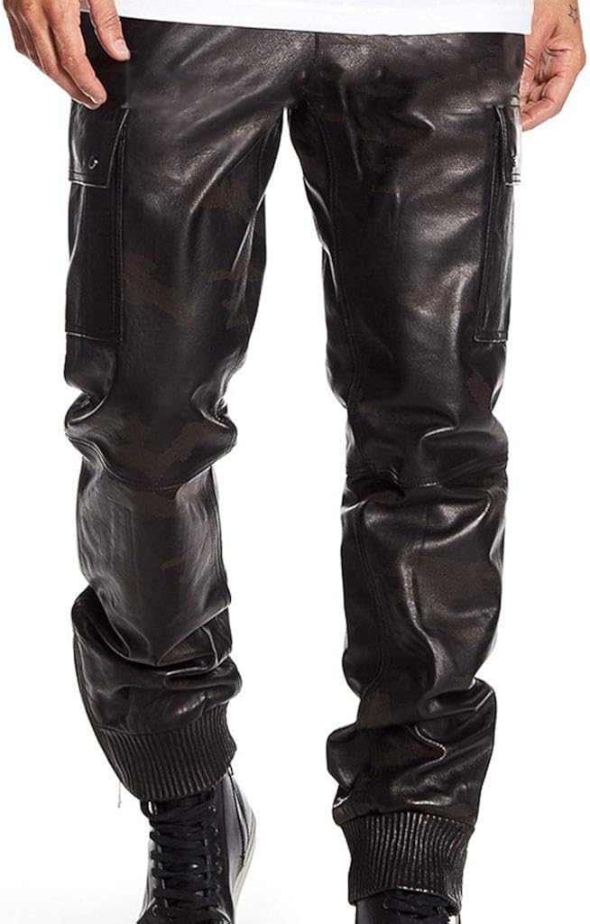 brandMe Men's Leather Pant Genuine Lambskin Real Leather