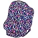 Baby Nursing Cover Carseat Canopy, Breastfeeding Scarf, High Chair, Shopping Cart, Stroller Baby Car Seat Covers for Boys and Girls, Stretchy Multi Use Infinity Scarf Shawl - Kidz Pride Navy Floral