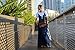 Verdusa Women's Bohemian Backless Spaghetti Strap Loose Maxi Beach Dress Navy M