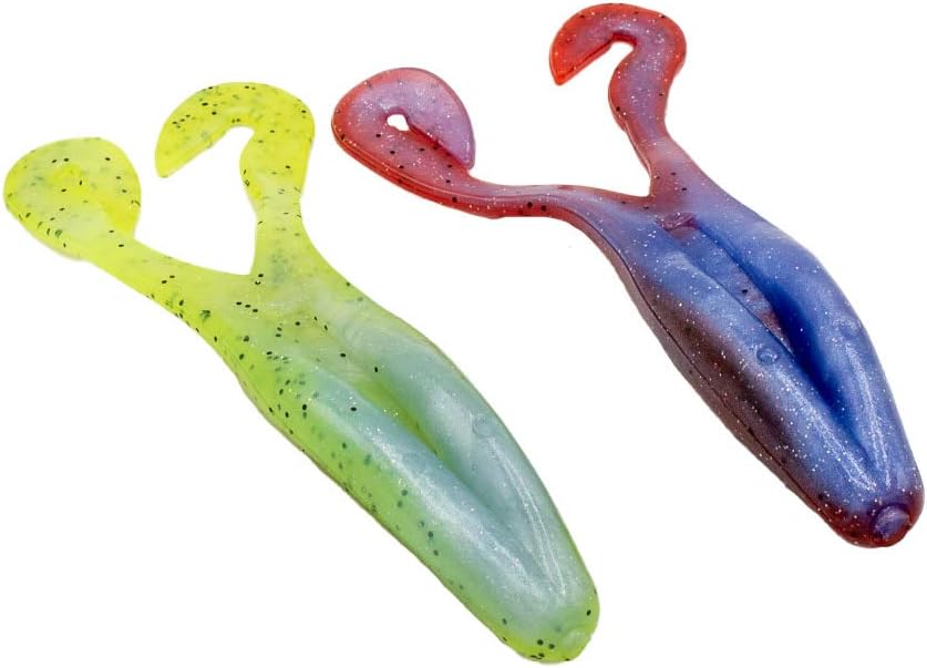Smartbaits Foxy Frog 4 1/2" Color Changing Bait (Pearl to Blue & Chartreuse to Blood Red) (10 PK)