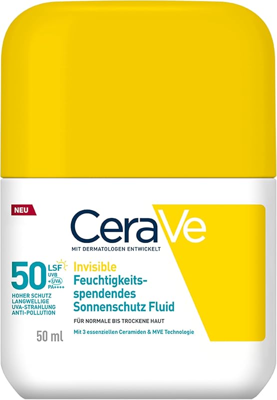 Invisible Feuchtigkeitsspendendes Sonnenschutz Fluid SPF 50