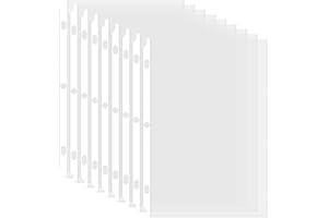 100 Pack Sheet Protectors, 8.5 x 11 inch Page Protectors for 3 Ring Binder, Letter Size Clear Plastic Sleeves for Paper, Docu