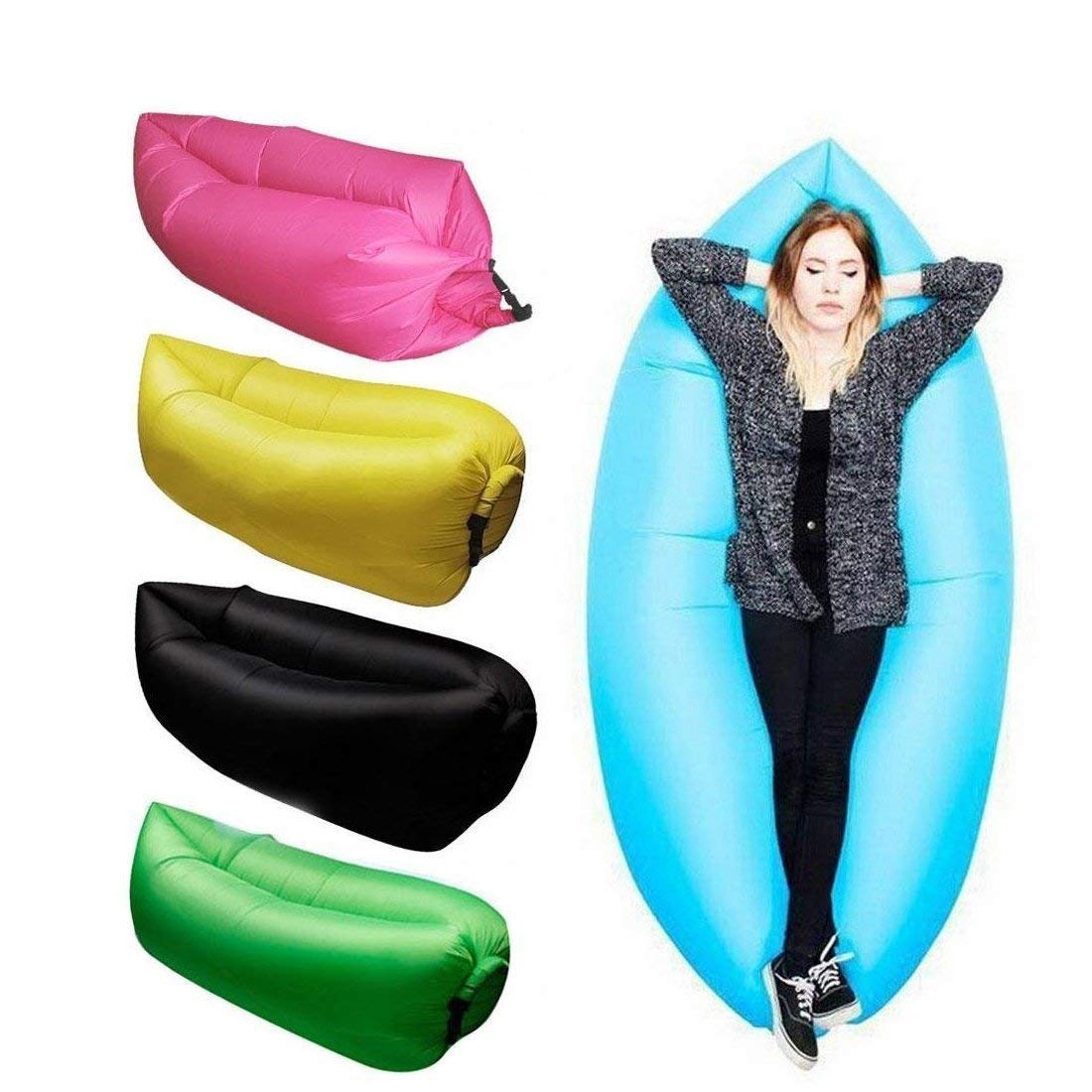 FLIP ZONE Inflatable Polyester Fabric Air Lazy Sofa for Outdoor Camping and Beach Amazon.in