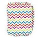 Good Ruby Compact Bible Cover with Carrying Handle, Book Protector with Pocket Colorful Chevron Bible Carrying Case with Zipper and Pen Holder for Women, Teens, Girls, Females (Multi-Colored)