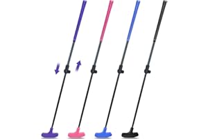 KOFULL Golf Putter 4 or 2 PCS, Mini Golf Putter Adjustable to Perfectly Height, Retractable Shaft, Two-Way Putters for Right or Left Handed, Suitable for Family Golf Putting Game, 21–36 inches